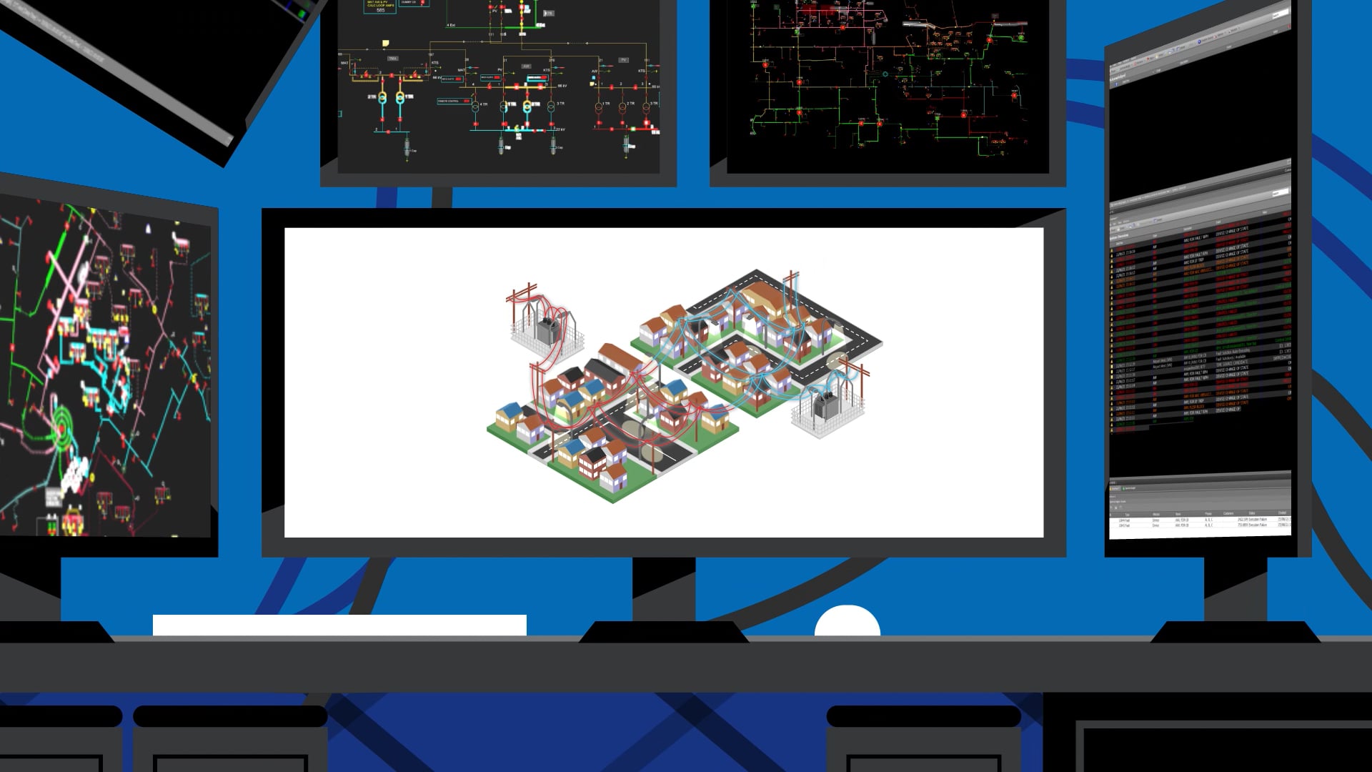 Jemena-FLISR-Isometric-Explainer-Animation